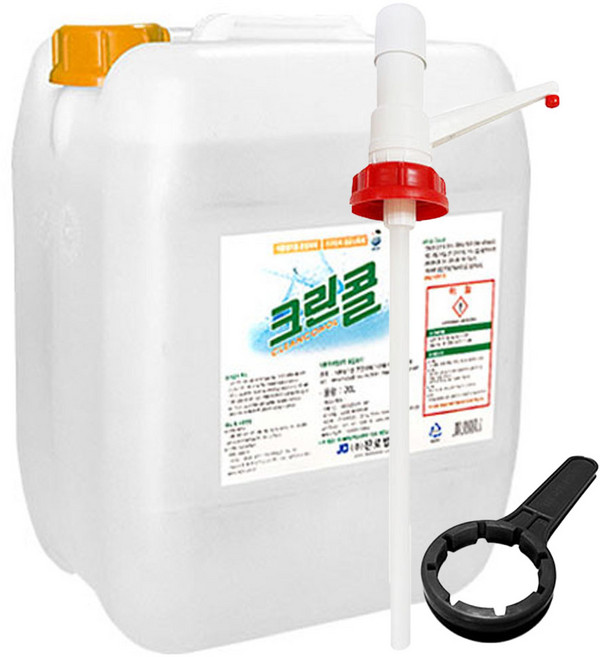 진로발효 살균소독59% 크린콜 20L+펌프+오프너, 1개, 20L