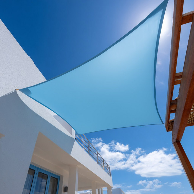 썬키다 방수 썬쉐이드 옥상 햇빛 그늘막 차광막 천막 차양막 가림막, 고급타프, 하늘