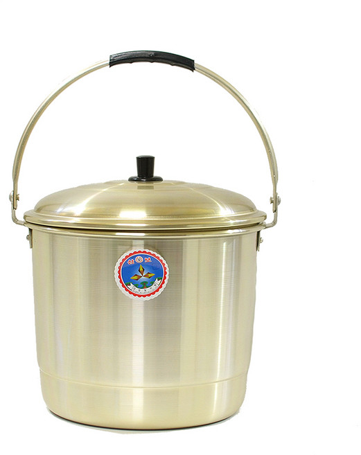 양은들통 업소용 육수통 곰솥 찜통 다용도솥, 금색, 대, 32cm