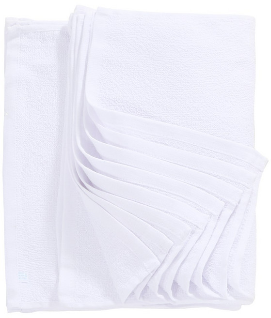 순면 100% 타올 클린 행주 면행주 10매 1묶음 30x45cm 카페 식당 업소용 물수건, 1세트