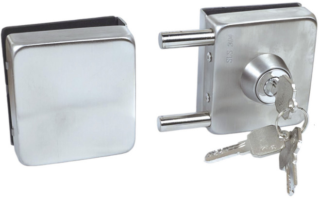 상가 강화 유리문 도어락 양문 열쇠 BGT06K, 1개