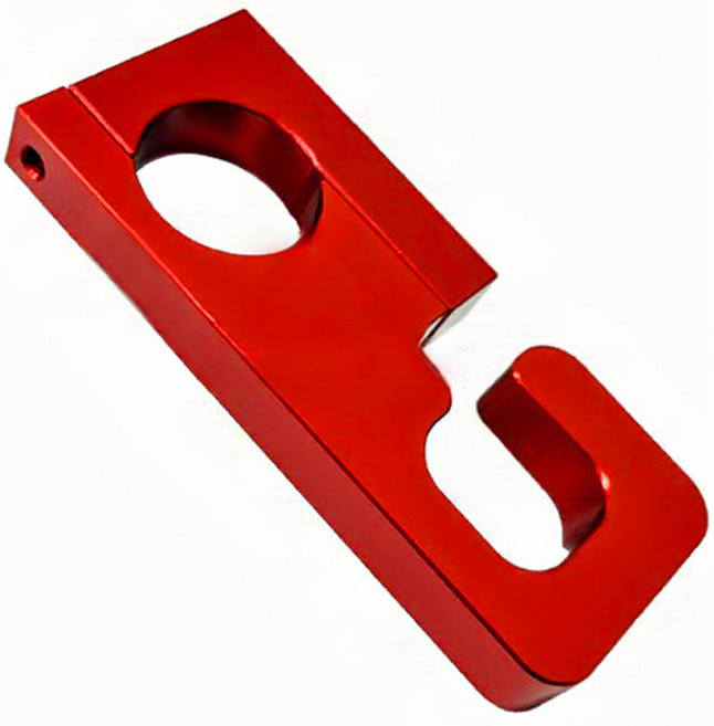 오토바이 봉지걸이 범용 헬맷걸이 다용도걸이 22mm 배달비닐 튜닝, 레드, 1개