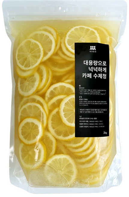새청달청 카페 레몬청 수제 레몬차, 2kg, 1개입, 1개