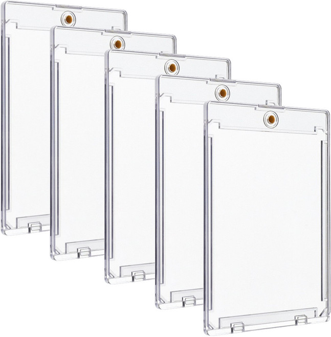 로이땅 35PT 프리미엄 자석 탑로더 카드 케이스, 5pcs