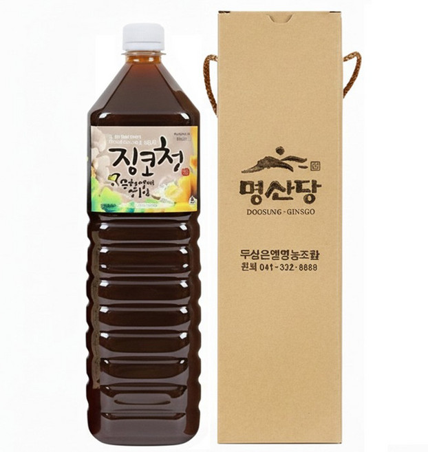 별도표기 만왕 징코청 1500ml (은행식초), 1.5L, 2개, 2개