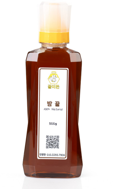 꿀이든 국산 천연벌꿀 밤꿀 밤, 1개, 500g