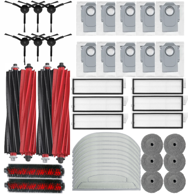 호환상품 로보락 S8 MaxV Ultra 이중마감 물걸레 옆면보강 필터, 1세트, 1년 풀패키지