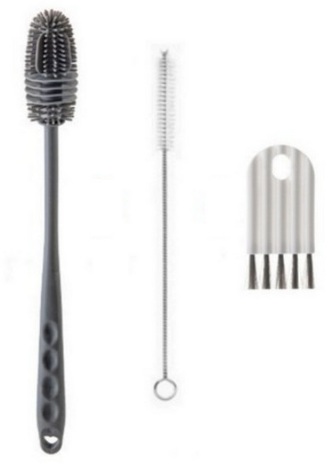 홈엑스 실리콘 텀블러 젖병 빨대 틈새 세척솔 3종 세트, 1개