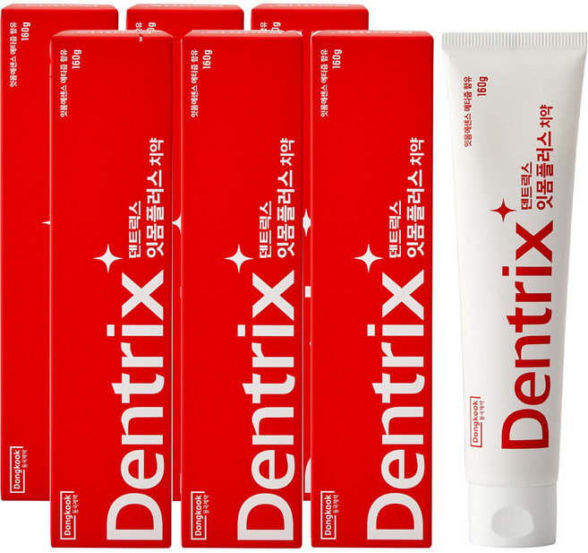 동국제약 덴트릭스 잇몸플러스 치약, 160g, 6개