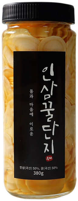 드시다 인삼꿀단지 380g 수제청 인삼청, 1개입, 1개