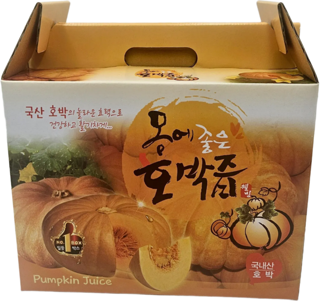 [화천에프엔비] 다이어트 늙은호박즙 "국내산 늙은 멧돌호박" 100% / 115ml 한박스 50개