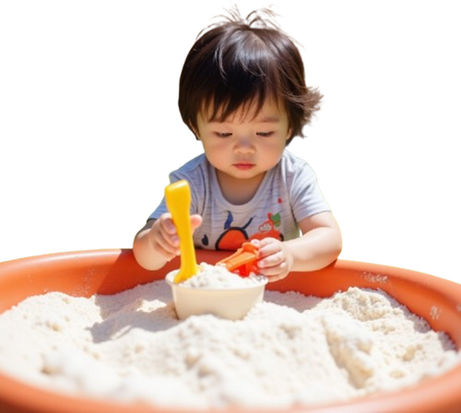 어린이 놀이용 하얀 무균 사막 모래, 1개, 19.9kg, 화이트