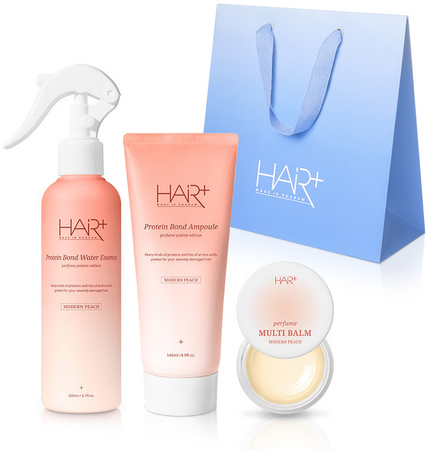 모던피치 퍼퓸 단백질 헤어에센스 미스트 열보호 클리닉 선물세트, 1개