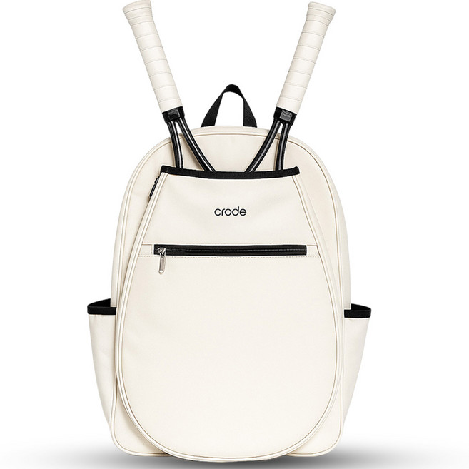 크로드 테니스 가방 배드민턴 라켓 백팩, 에크루 베이지, 1개