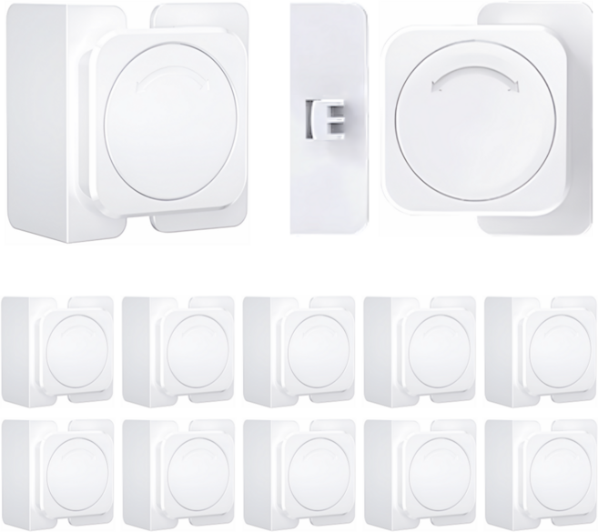 말랑베이비 깔끔한 프리미엄 아기 서랍 잠금 장치, 10개, 직각형