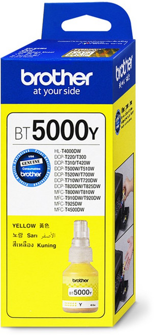 브라더 BTD60 BT6000 BT5000 정품잉크, BT5000노랑/정품, 1개