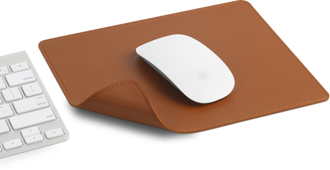 도일 논슬립 가죽 마우스패드 5컬러, 1개, 브릭브라운