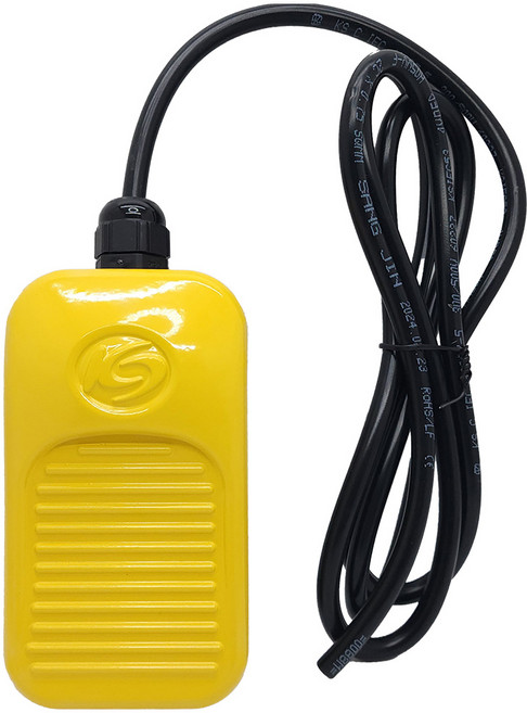 케이지오토 KG-FS30 플라스틱 경량 발판 스위치 풋 페달 발 제어 스위치, 노란색, 1개