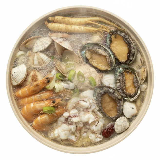 몸보신음식 황제해신탕 샛별수산 프리미엄 삼계탕 밀키트 복날 가족 캠핑요리