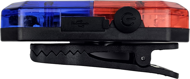 충전식 LED 어깨 경광등 휴대용 경찰 미니 경고등 점멸등 비상등, 고급형, 1개