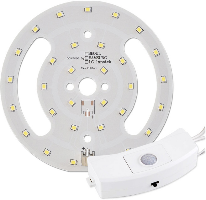 엘이디 몰 원형 센서 모듈(PCB) + 안정기 SET, 1개