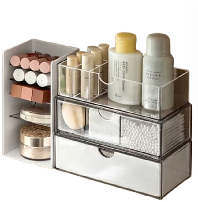 스윗브릿지 서랍형 슬라이딩 화장품 정리함 화장대 보관함 미니 서랍 아크릴 수납함, 오픈형수납함, 1개