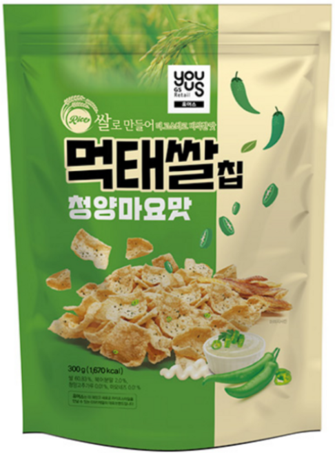 먹태쌀칩 청양마요맛 대용량 편의점 과자 300g 6개 1박스
