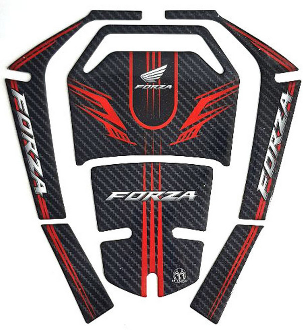 23년 포르자 탱크패드 카울패드 주유구커버 300 350 오토바이 스티커 3D 튜닝 FORZA 18년~23년, 탱크패드A-레드, 1개