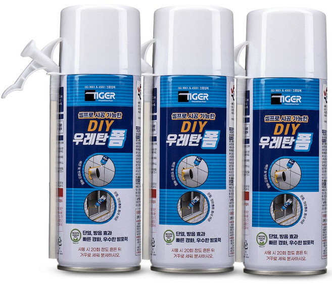 [다우몰] 가정용 DIY 타이거 폴리 우레탄폼, 3개