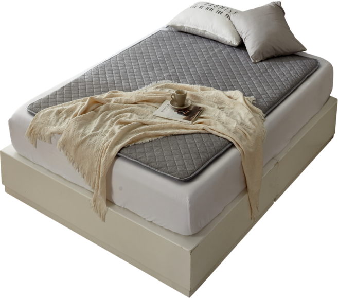 한일좋은자리 탄소열선 고급전기요 1인용 2인용 침대 전기매트 카본 전기장판, 멀티싱글 (70X180 cm), 웜그레이