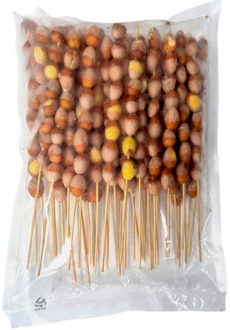 [캠핑음식] 대왕사이즈 은행꼬치 캠핑꼬치 650g/350g 이자카야 스타일 꼬치구이 간단한안주 캠핑요리, 1개, 350g