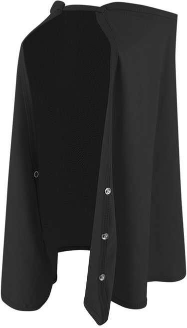 헤브렌 햇빛가리개 어깨기장 고급형 캡선가드 자외선차단 얼굴 목 가림막 골프 등산 낚시 캠핑 운동 패션, 블랙, 1개