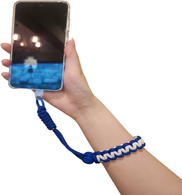 츄파츠 유럽여행 필수품 핸드폰 도난방지 스트랩 해외여행 필수템 핸드폰 소매치기 방지 스트랩, 1개, 블루