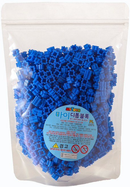 7위 - [MYTOYS] 마이 디폼블럭 1000pcs 대용량 리필팩 43종 선택_도안집 증정, #08. 1000개 파