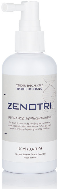 제노트리(zenotri) 두피 쿨링 탈모 증상 완화 모발 강화 제노트리 모근토닉 헤어 토닉 스칼프토닉, 1개, 100ml