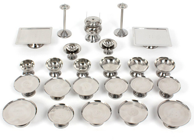 남도공예 스텐 제기세트 20P, 스텐제기 20P, 1세트