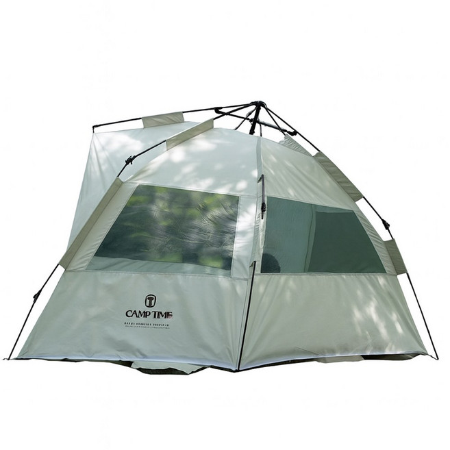 캠프타임 원터치 그늘막 텐트 3-4인용, 샌드, 샌드 PG-10