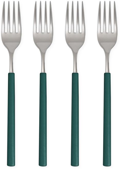 보테 올스텐 컬러 포크, 4개, 딥에메랄드