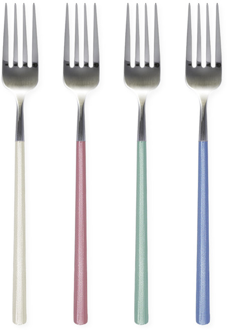 브리앙뜨 펄인러브 포크, 4개, 믹스 파스텔