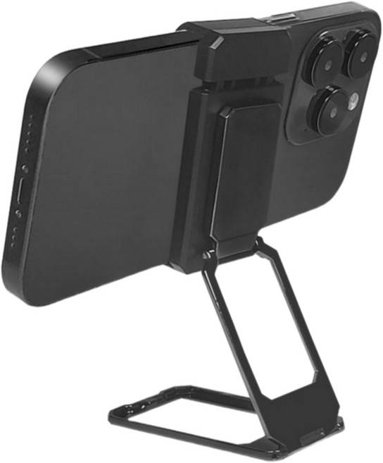 서플라이랩 초소형 클립 휴대용 휴대폰 핸드폰 거치대, 블랙, 1개