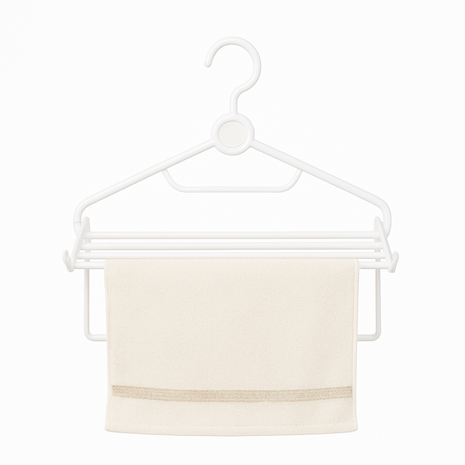바운스샵 미니빨래건조대 2개 원룸 싱글족 여행 속옷 아기옷 수건 자취생 접이식 빨래건조대, 화이트