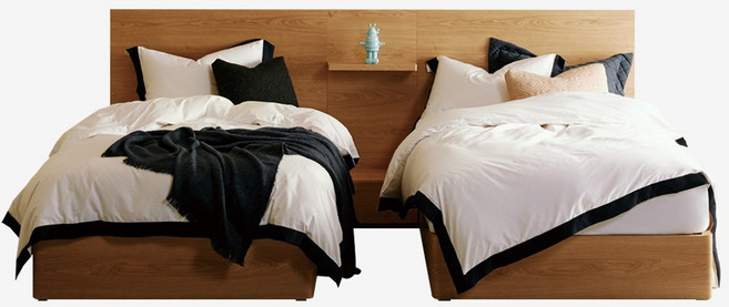 [2개묶음] D2178A. 뷰티레스트 자스민. 슈퍼싱글.슈퍼싱글 침대, 모카그레이