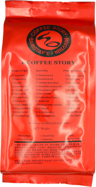 커피스토리 브라질 산토스 유로돌체 NY2 원두 커피, 홀빈(분쇄안함), 500g, 1개