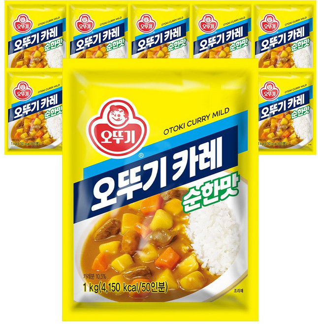 오뚜기카레 순한맛 1kg, 10개
