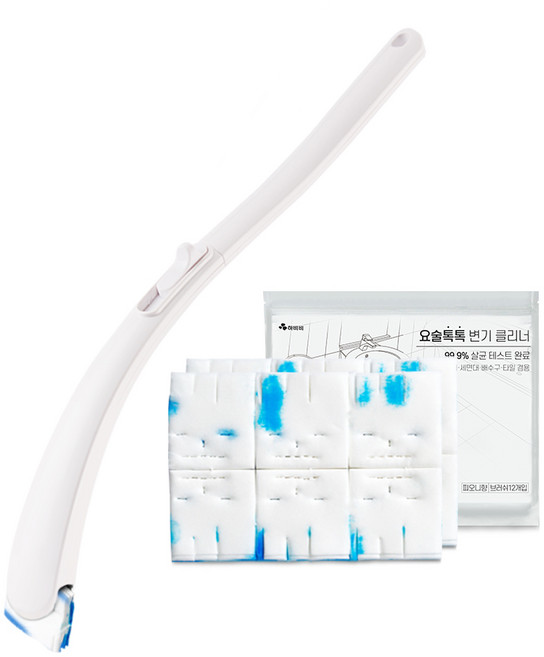 하비비 요술톡톡 변기 클리너 세정제 화장실 청소 스틱1+리필3세트(36개), 화이트, 1개