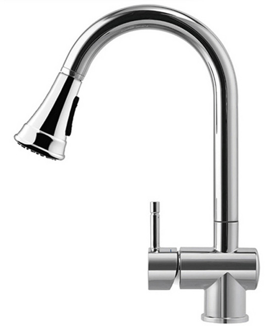 한샘 MSYS 싱크대수전 MF700 거위목 주방수전, 1개