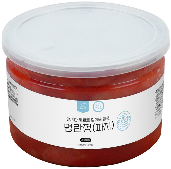 소소락 강경젓갈 저염 양념명란 파지 500g., 1개, 500g