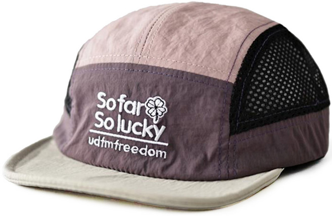 챙짧은 메쉬 러닝캡 여름 숏캡 숏챙 캠핑 모자, 애쉬퍼플, 1개