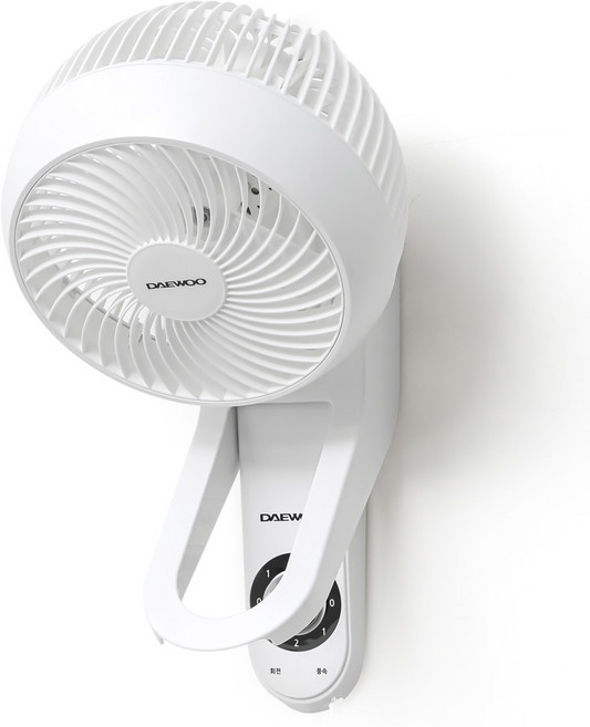 대우 서큘레이터형 소형 벽걸이 선풍기 리모컨 저소음 미니 업소용 가정용 사무실 공기순환기