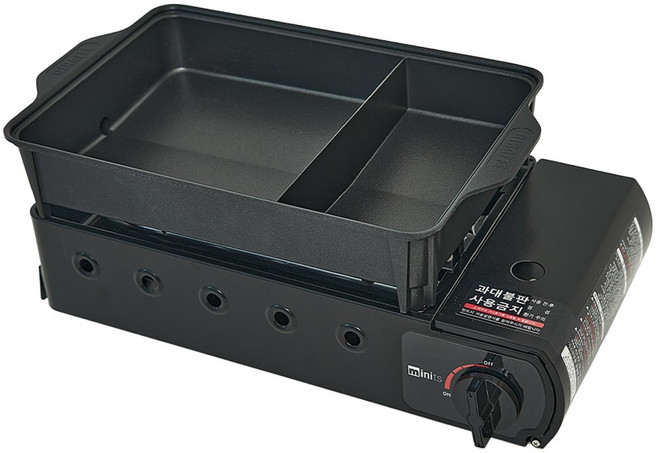 미닛츠 구이바다 휴대용 가스버너 캠핑버너 시그니쳐 블랙나인 M 2~3인용 MI-2022BL, 1세트